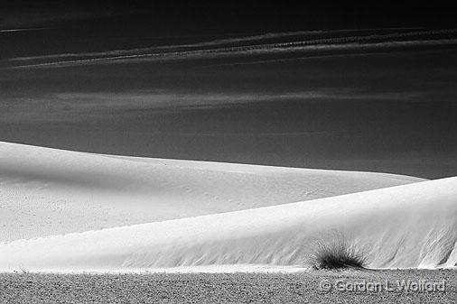 White Sands_32293bw.jpg - Photographed at the White Sands National Monument near Alamogordo, New Mexico, USA.